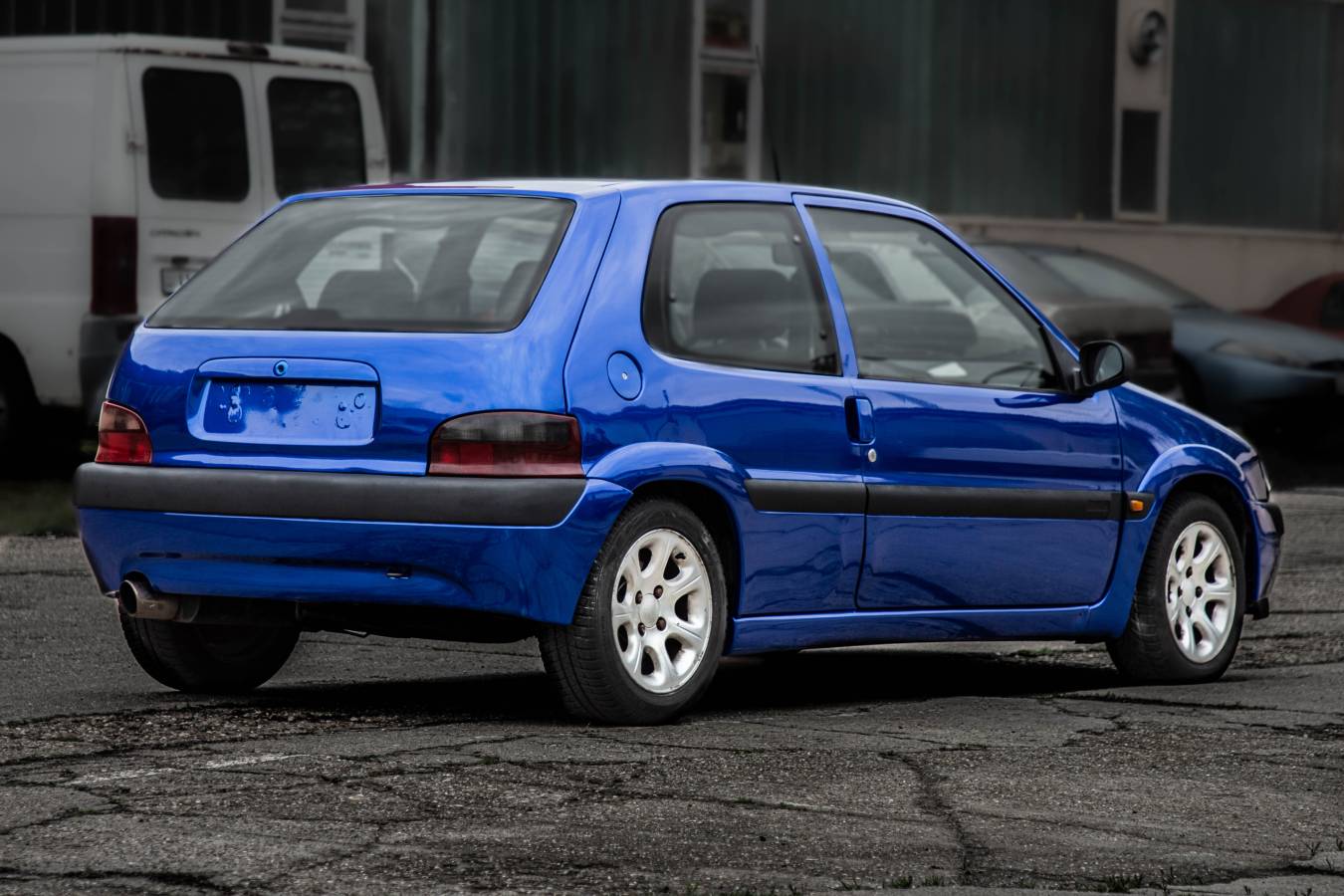 Teckwrap GAL02-HD Blue Gem metál kék autófólia - 2 - Kép Draskovics Andris Citroen Saxo autófóliája 2 - Fotó