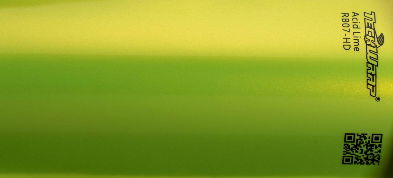 Teckwrap RB07-HD Acid Lime gyöngyház sav zöld színes autófólia - Fotó