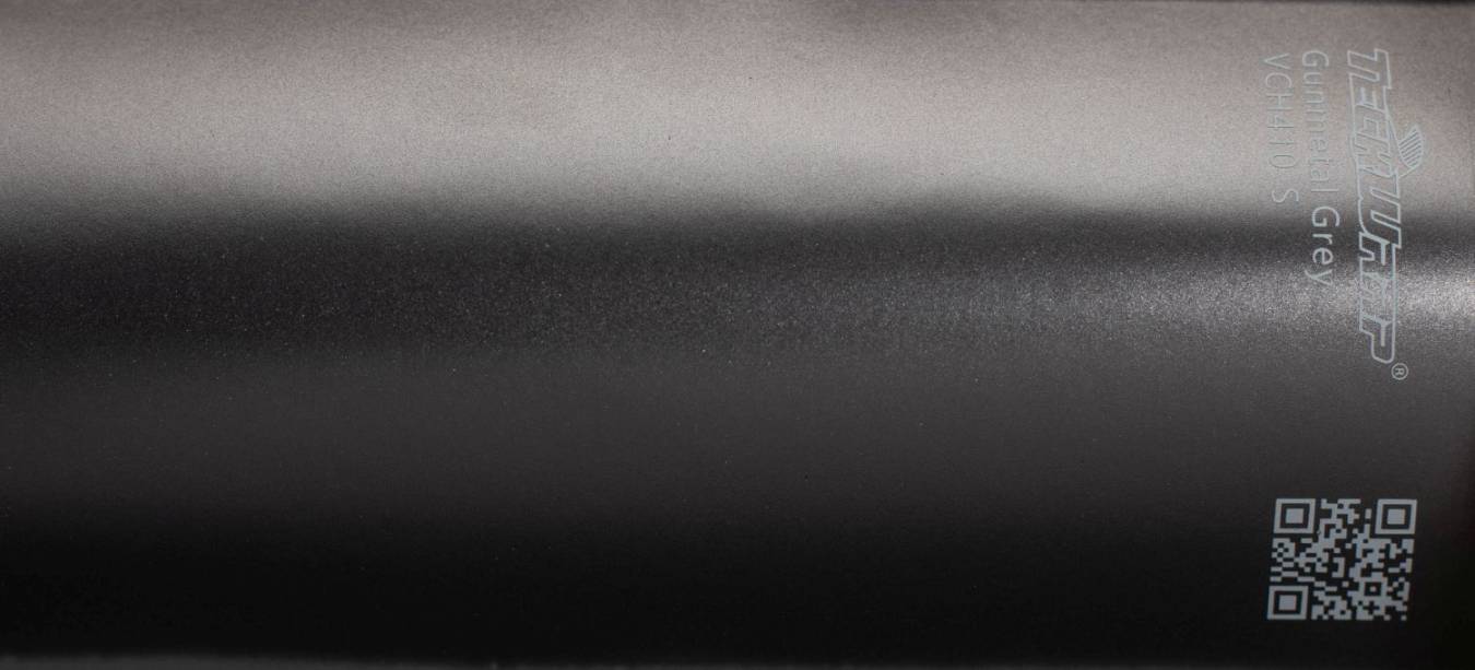 Teckwrap VCH410-S Gunmetal Grey autófólia - Kép Teckwrap VCH410-S Gunmetal Grey matt sötét szürke króm autófólia - Fotó